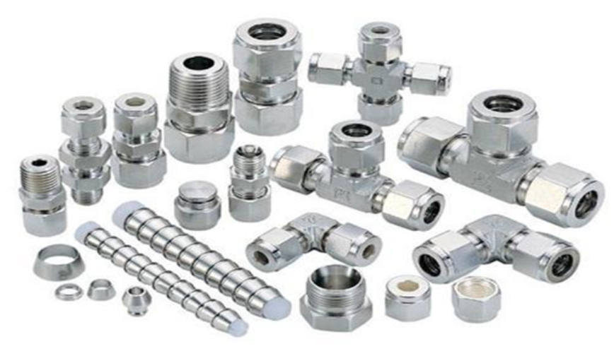 DIN 2353 Tube Fittings L/S Series | 24° Cone Bite Type | Carbon Steel & SS316 | 6–42 mm | Compression Straight/Elbow/Tee | High Pressure Hydraulic Tube Connections UAE